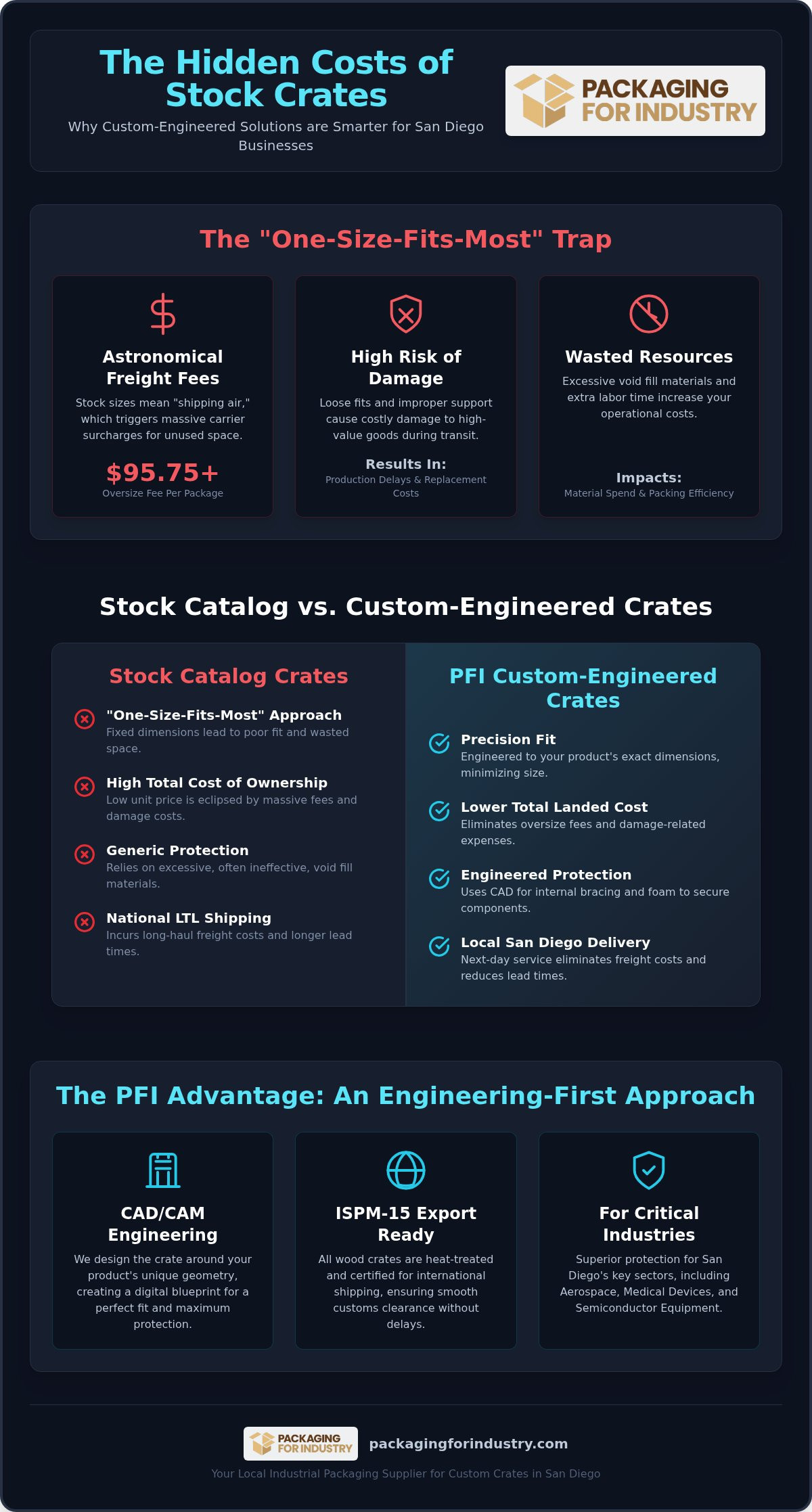 Uline Competitor for Custom Crates in San Diego: The Industrial Alternative