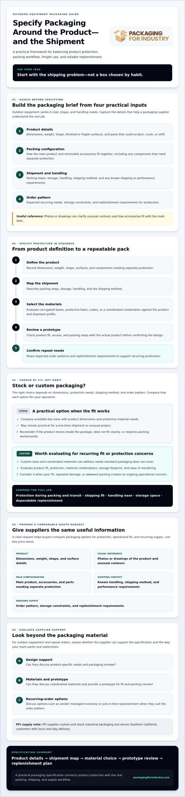 Custom Packaging Guide for Outdoor Equipment Makers