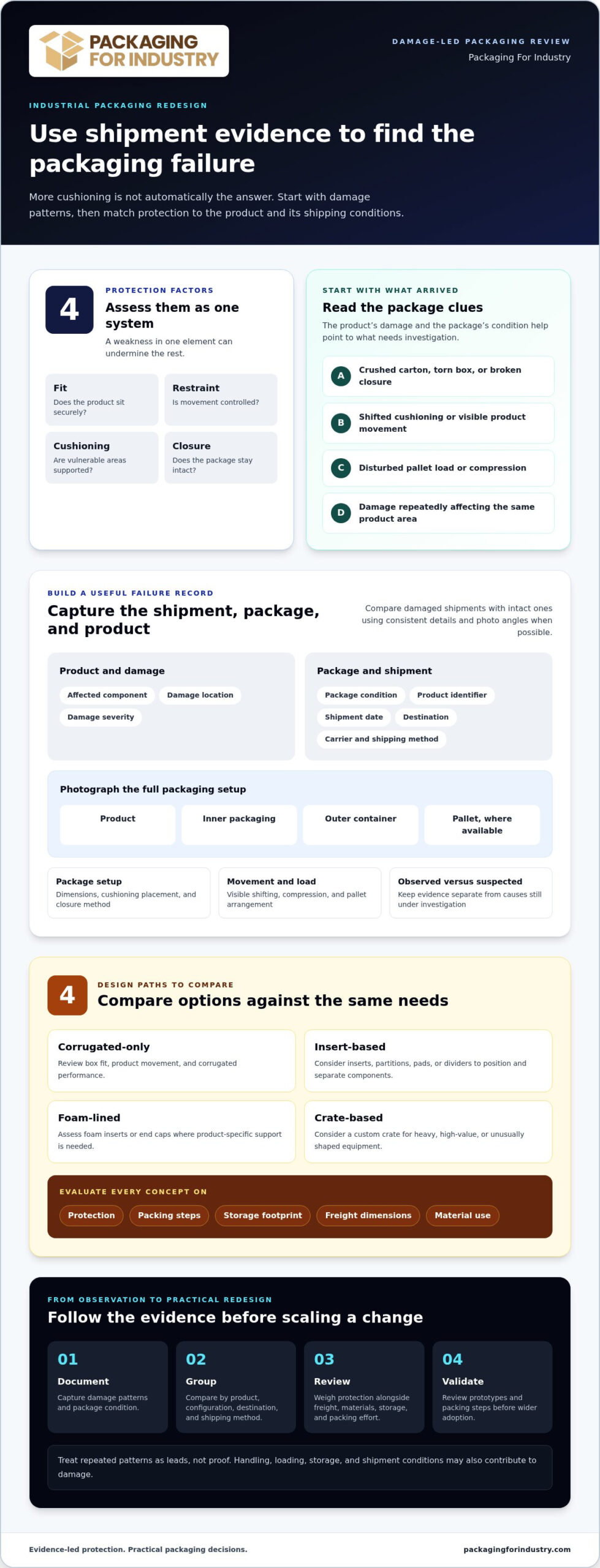 Industrial Packaging Redesign to Reduce Shipping Damage