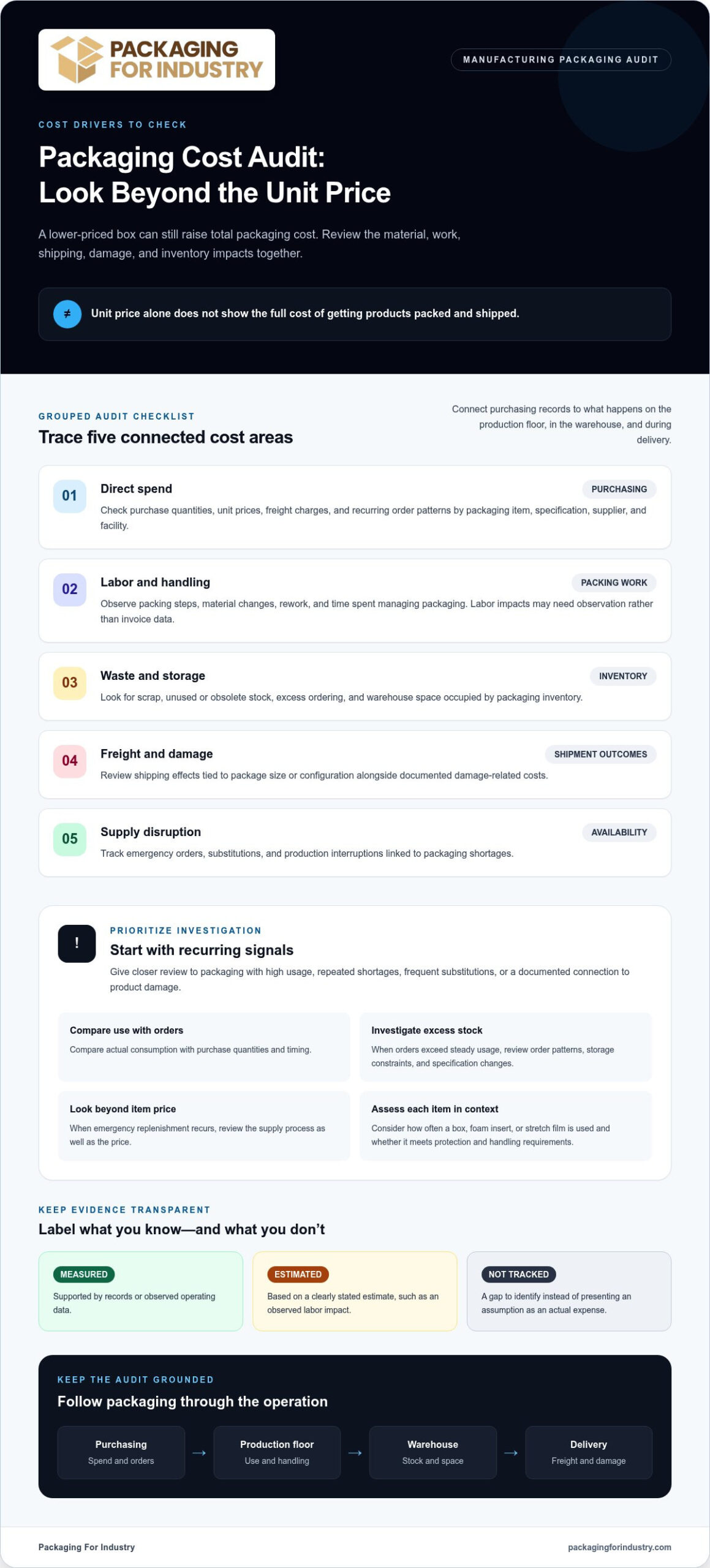 Packaging Cost Audit: Build a Case for Automation